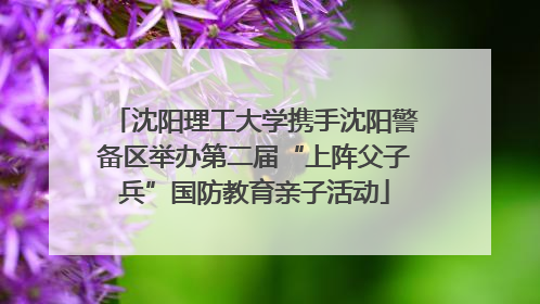 沈阳理工大学携手沈阳警备区举办第二届“上阵父子兵”国防教育亲子活动